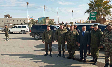 Представители Сирии и России заложили первый камень в основание памятника русским воинам в Дейр-эз-Зоре