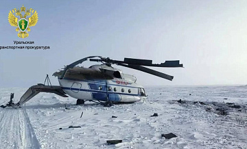 СК назвал возможные причины жесткой посадки вертолета Ми-8 на Ямале