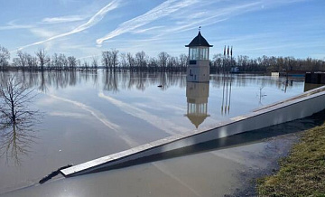 Уровень воды в реке Ишим в Тюменской области достиг 1209 сантиметров