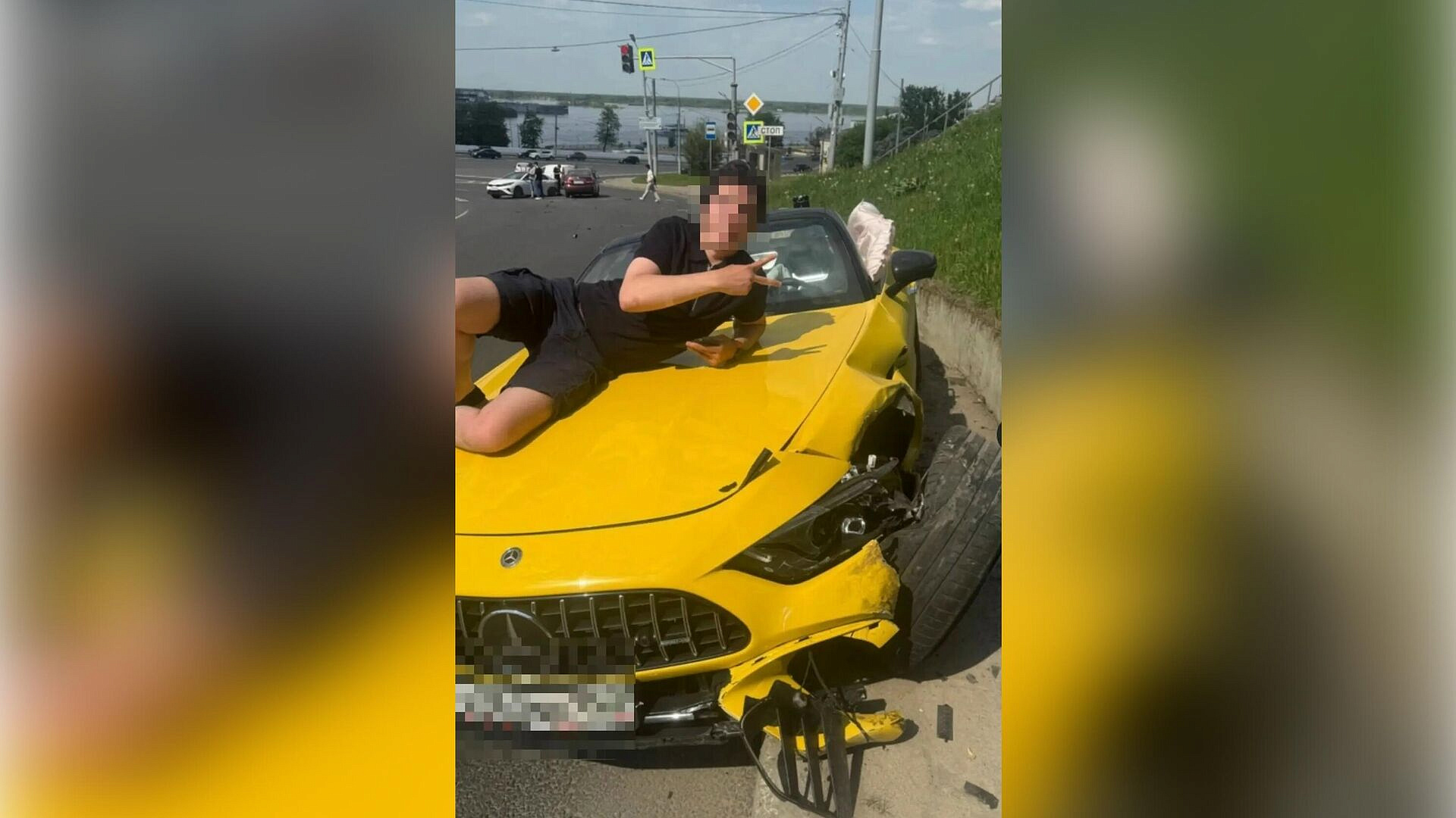 Водителя Mercedes, устроившего ДТП в Нижнем Новгороде, поместили в изолятор