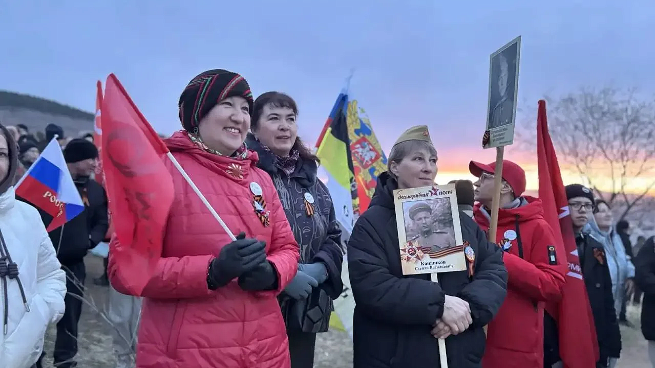 Жители Забайкалья встретили "Рассвет Победы"