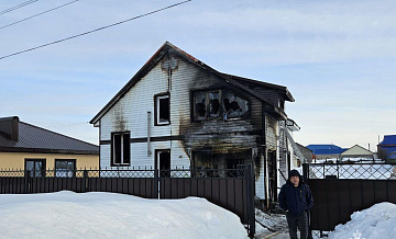 В Башкирии потушили пожар в частном доме, где погибли женщина и дети