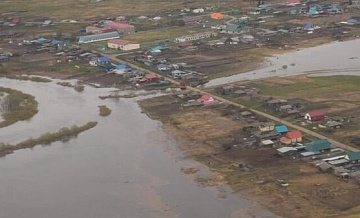 Вода из Тобола вышла на пойму в Упоровском районе Тюменской области