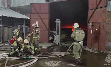 В Воронежской области потушили пожар на объекте инфраструктуры