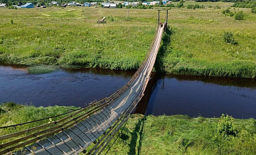 Рухнувший пешеходный мост в Вологодской области восстановят к 17 июля