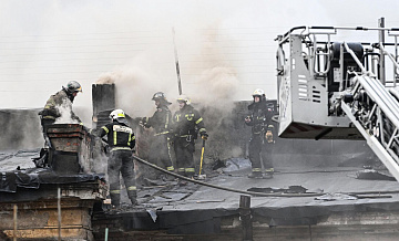 Пожар на центральном рынке в Великом Новгороде локализовали