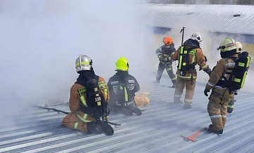 Пожар в свиноводческом комплексе в Ленобласти потушили