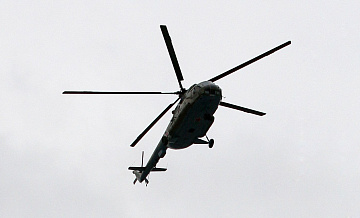 К тушению пожара в Алуште привлекли два вертолета Ми-8