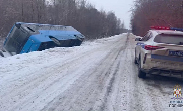 В ДТП с автобусом в Омской области пострадали два человека