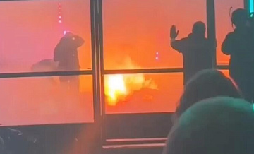 На чемпионате "Битва роботов" в Екатеринбурге вспыхнул пожар