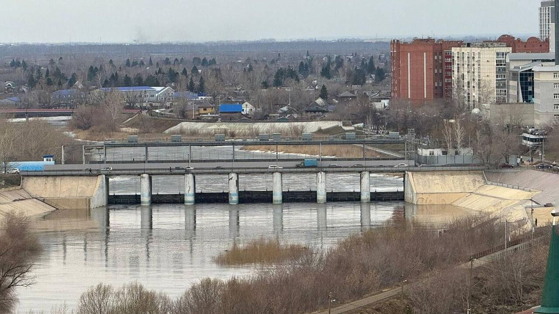 Уровень воды в реке Тобол у Кургана составляет 343 сантиметра