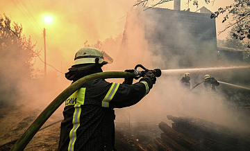 В Воронежской области при падении подавленных БПЛА возникло возгорание