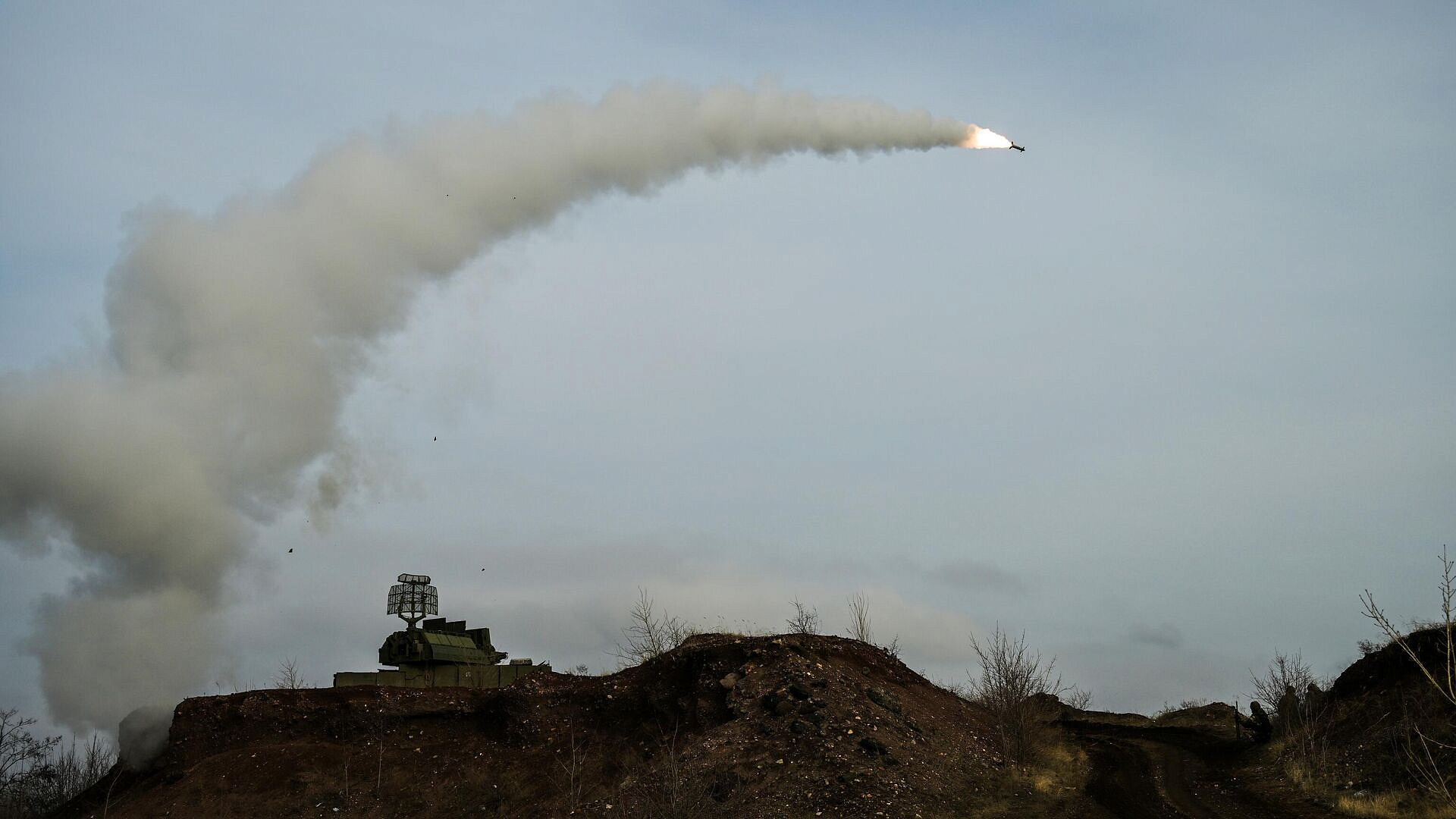 Над Курской областью сбили украинский БПЛА Над Курской областью сбили украинский БПЛА