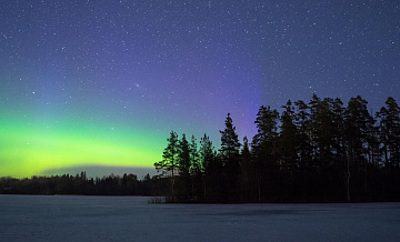 В небе над Амурской областью наблюдали северное сияние