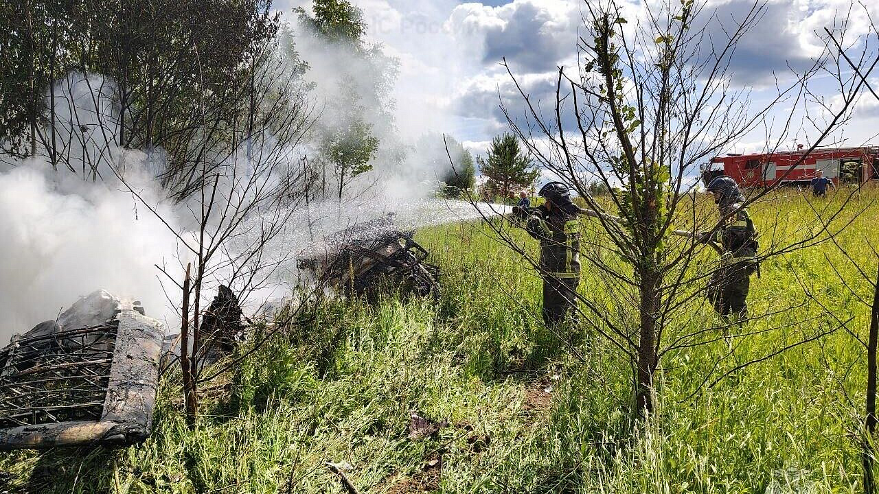СК возбудил дело из-за крушения легкомоторного самолета в Подмосковье