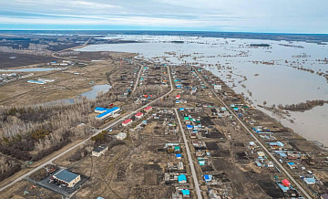 Уровень воды в реке Ишим в Тюменской области вырос на девять сантиметров