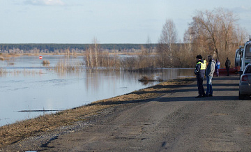 Уровень воды в реке Тобол у Кургана поднялся с утра на 85 сантиметров