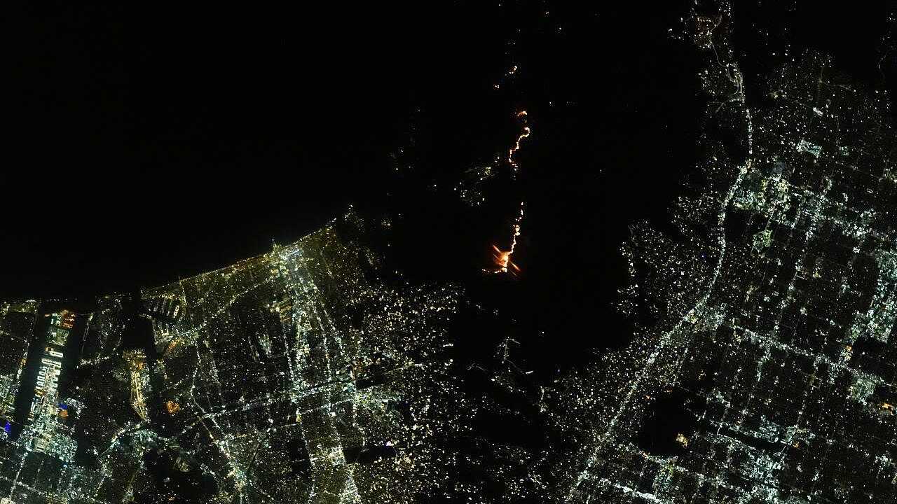 Российский космонавт сфотографировал пожары в Лос-Анджелесе с МКС