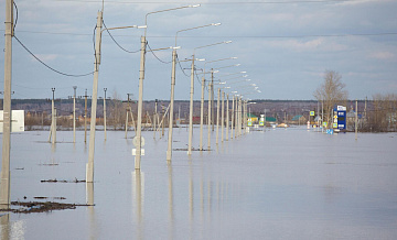В Кургане ожидается спад уровня воды в реке Тобол