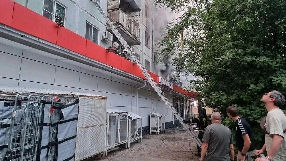 В Самаре ликвидировали открытое горение в пятиэтажном доме