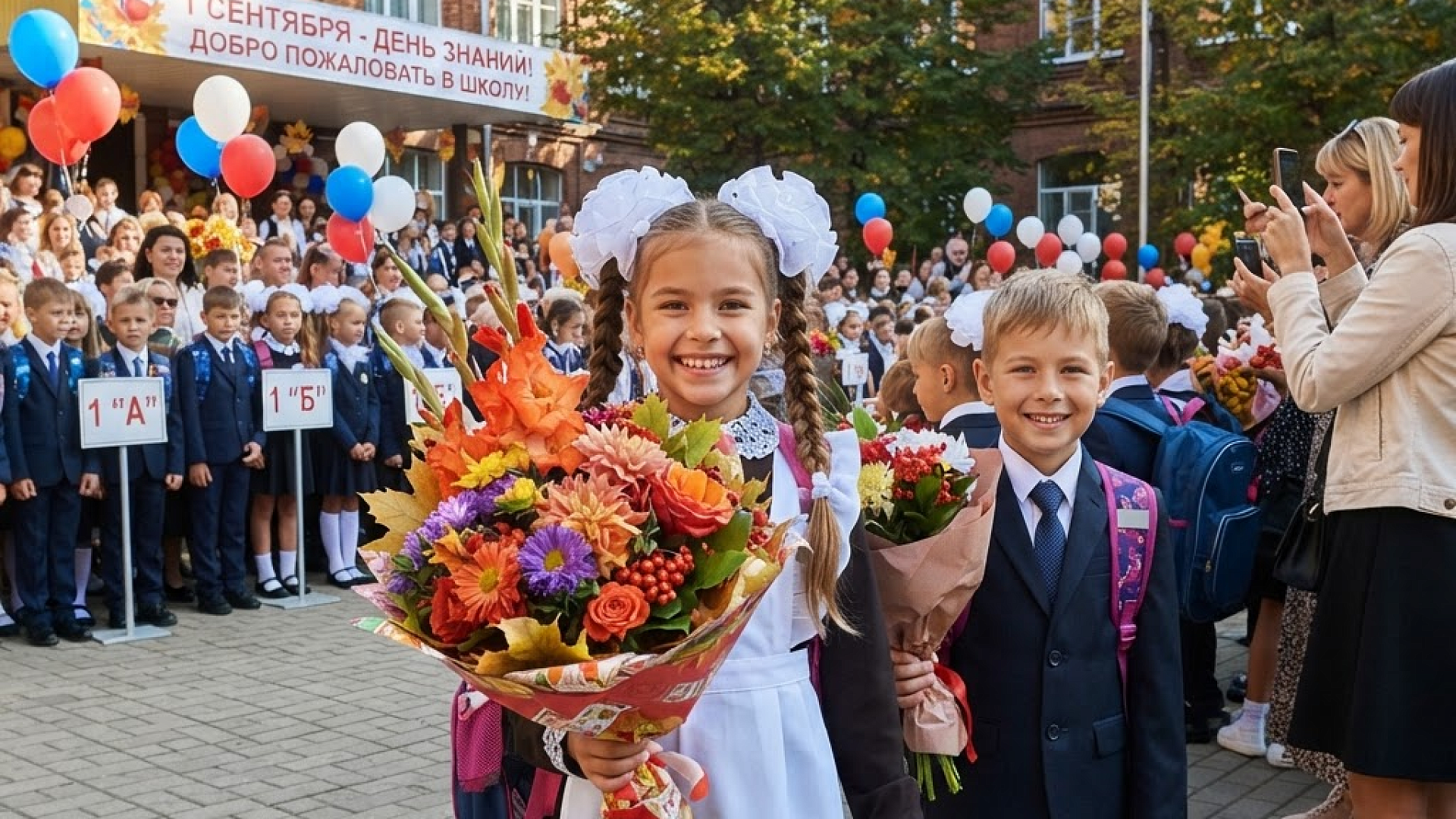 100 открыток с Днем знаний 1 сентября: поздравления для учителей и учеников