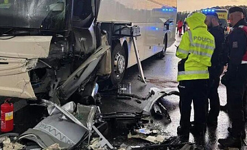 В Чехии 13 человек пострадали в ДТП с автобусом