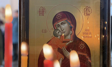 Двусторонняя икона изготовлена для Костромского 331-го полка