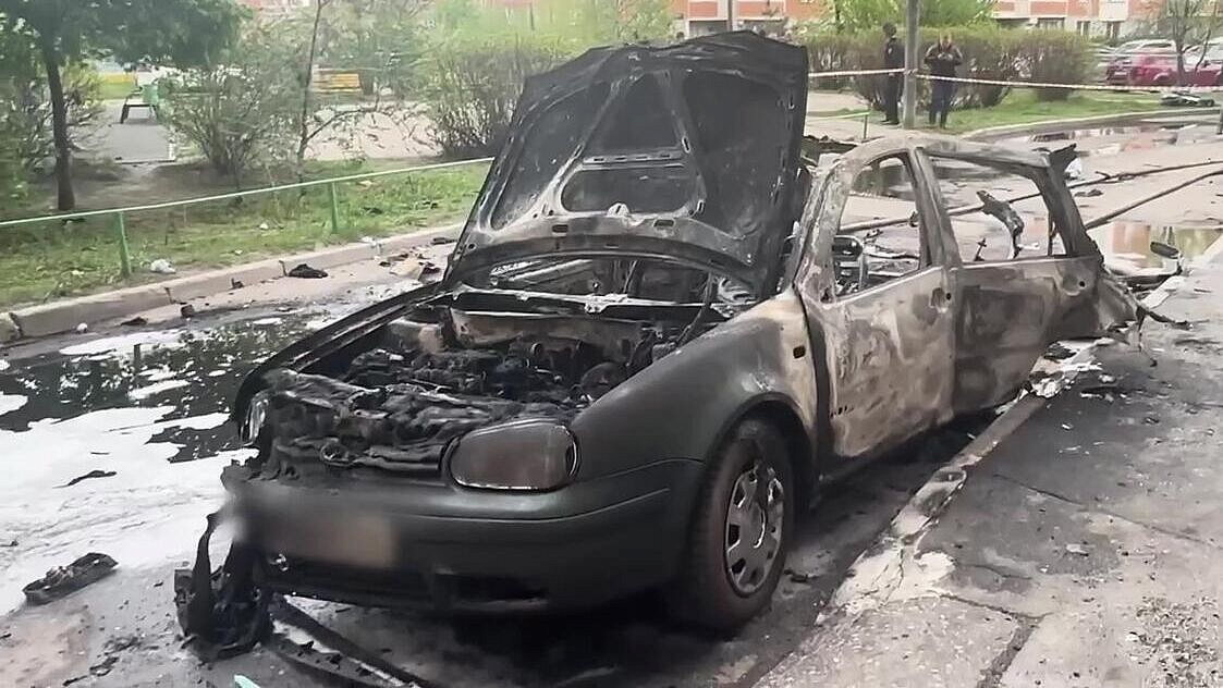 Автомобиль, при подрыве которого погиб генерал Москалик, эвакуировали