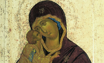 Владимирскую и Донскую иконы выставили в храме Христа Спасителя в Москве