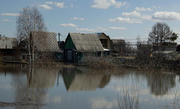 В Кургане закрыли шоссе из-за затопления