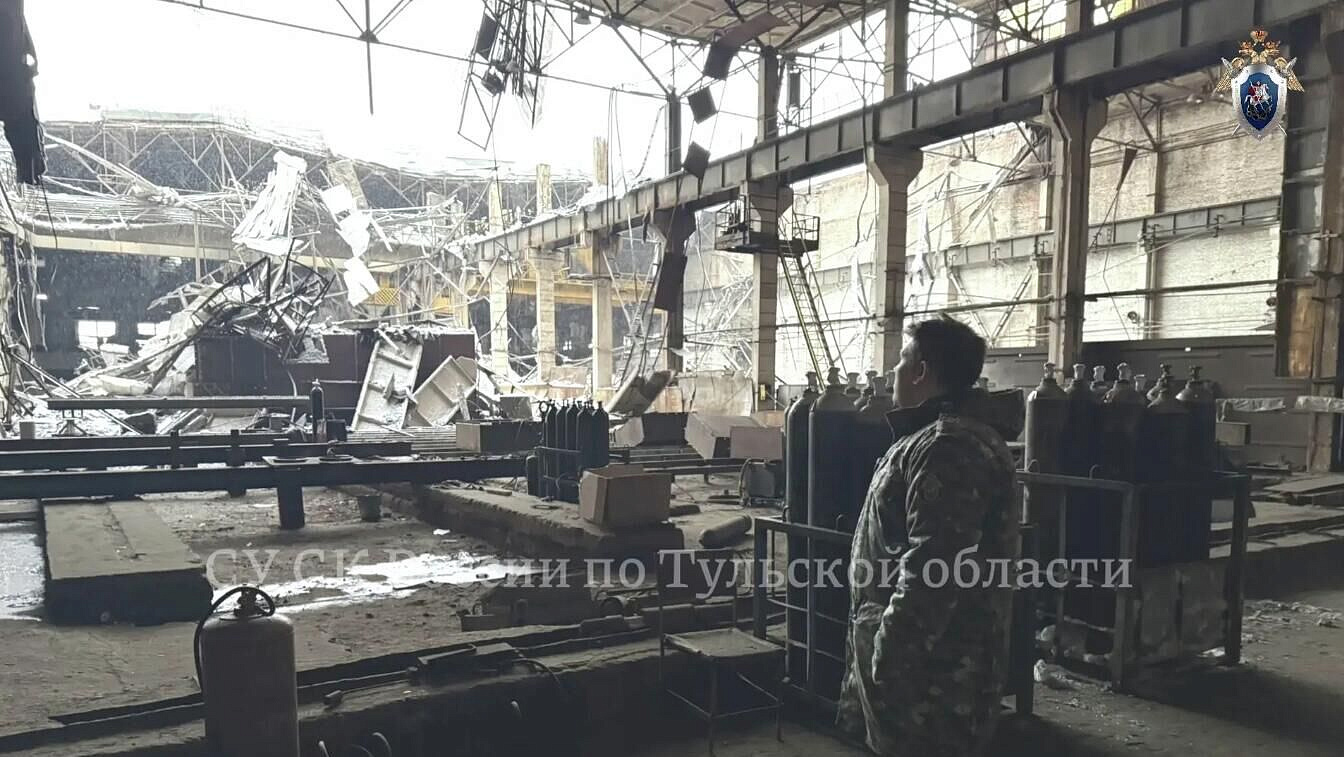 В Тульской области после обрушения крыши цеха задержали главного инженера