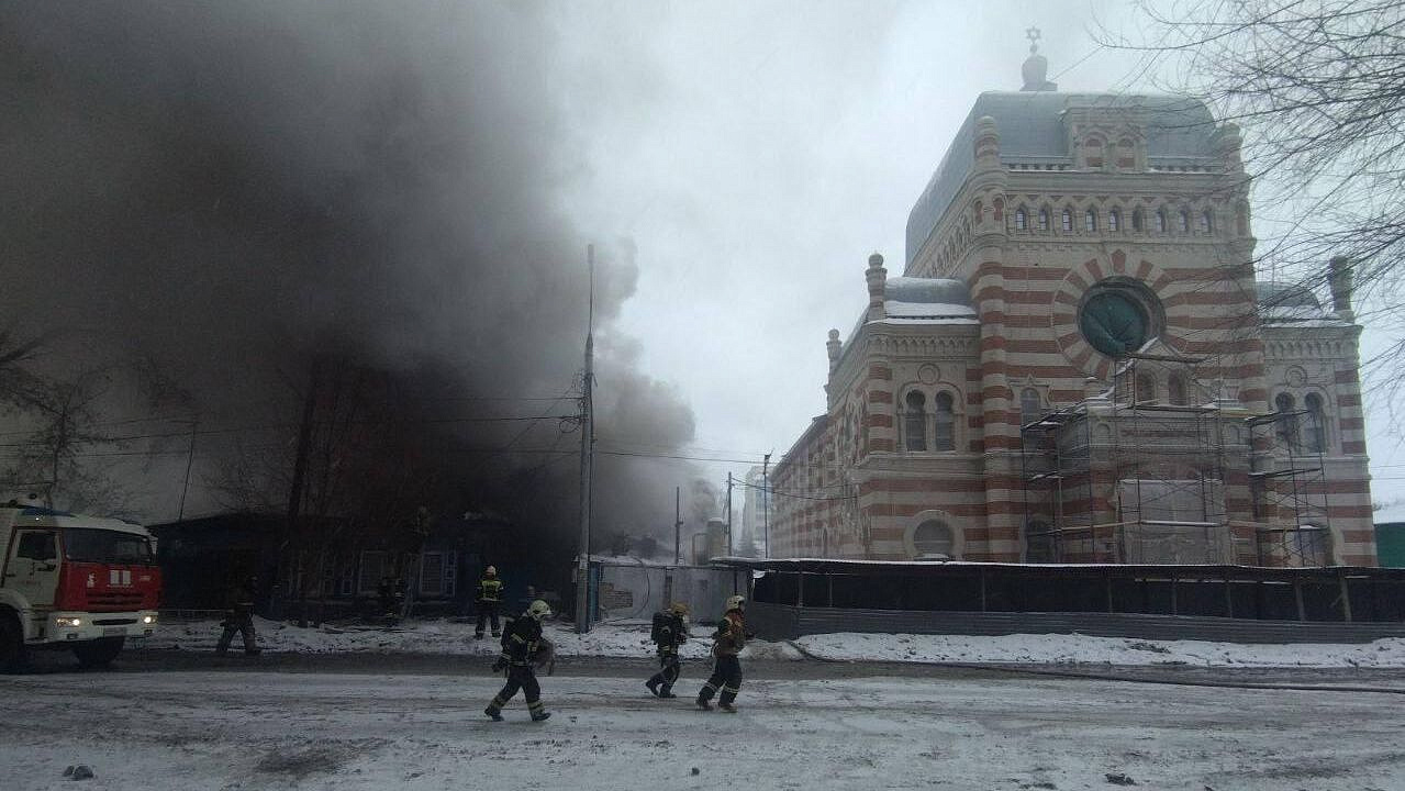 В историческом центре Самары потушили пожар в жилом доме