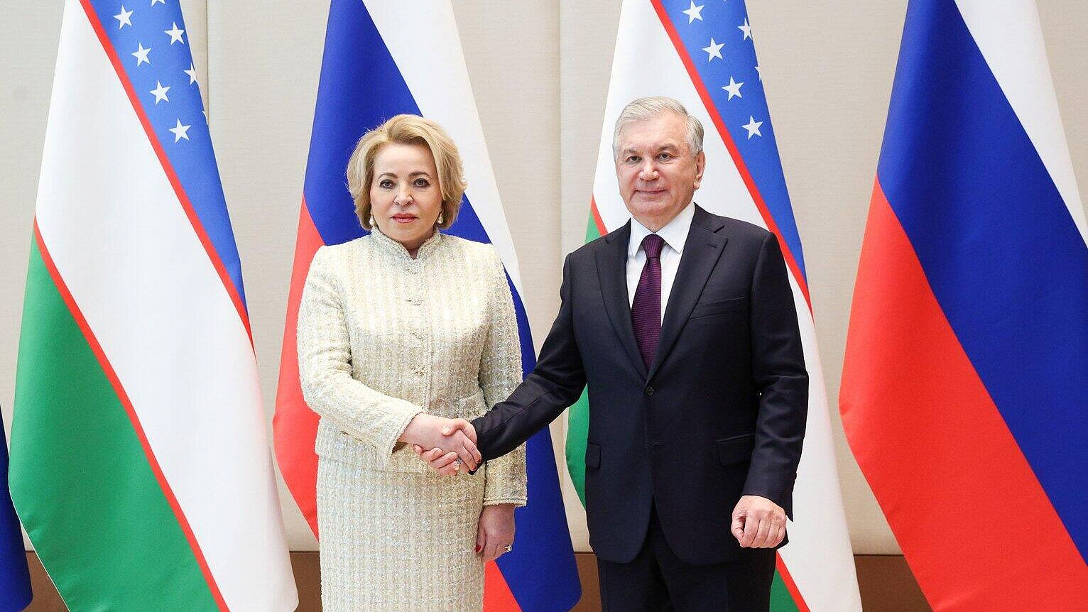 Матвиенко передала президенту Узбекистана теплые пожелания от Путина