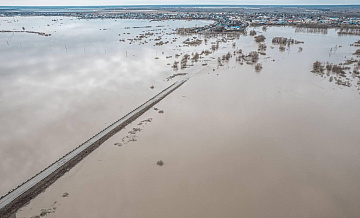 В городе Ишим уровень воды в реке поднялся на пять сантиметров