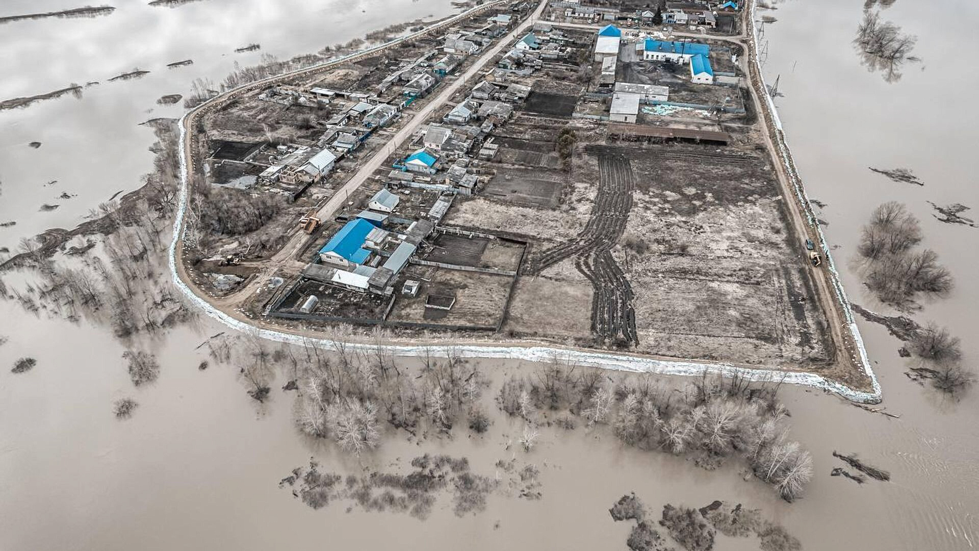 Уровень воды в реке Ишим в селе Викулово за сутки поднялся на 22 сантиметра