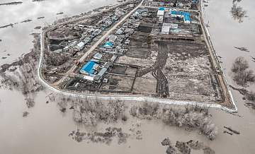 Уровень воды в реке Ишим в селе Викулово за сутки поднялся на 22 сантиметра