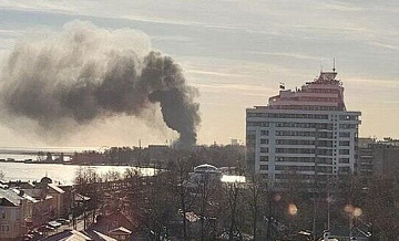 Площадь пожара в Петрозаводске выросла до 1,5 тысячи "квадратов"