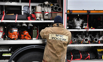 В Новой Москве ликвидировали пожар, возникший на месте ДТП с грузовиком