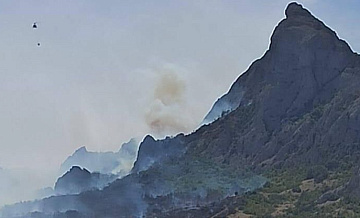 Пожар в крымском Коктебеле локализовали