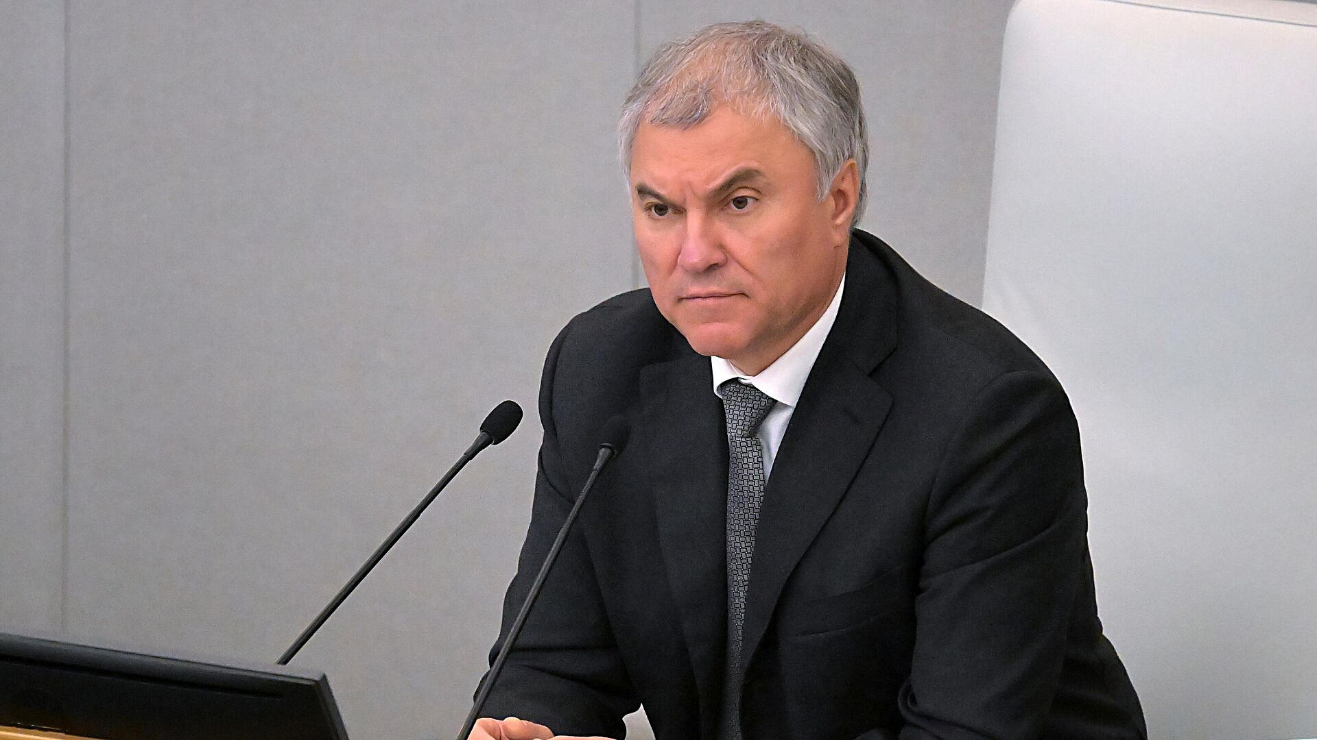 Володин ответил на вопрос о сроках внесения кандидатуры премьера в Госдуму