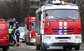 Во Владимирской области на трассе М-12 загорелась автоцистерна