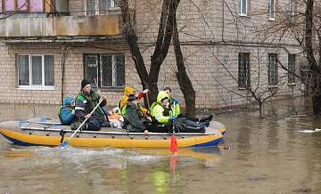 Вода в микрорайоне Старый город в Орске значительно убыла