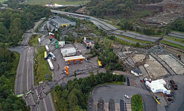 Шведскую магистраль Е6 повредил оползень