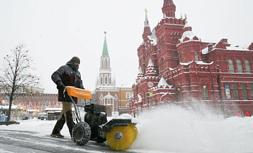 В Москве за ночь выпало рекордное количество снега