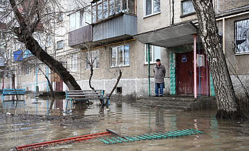 Вода в микрорайоне Старый город в Орске убыла