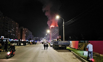 В Анапе ликвидировали открытое горение в многоэтажном доме