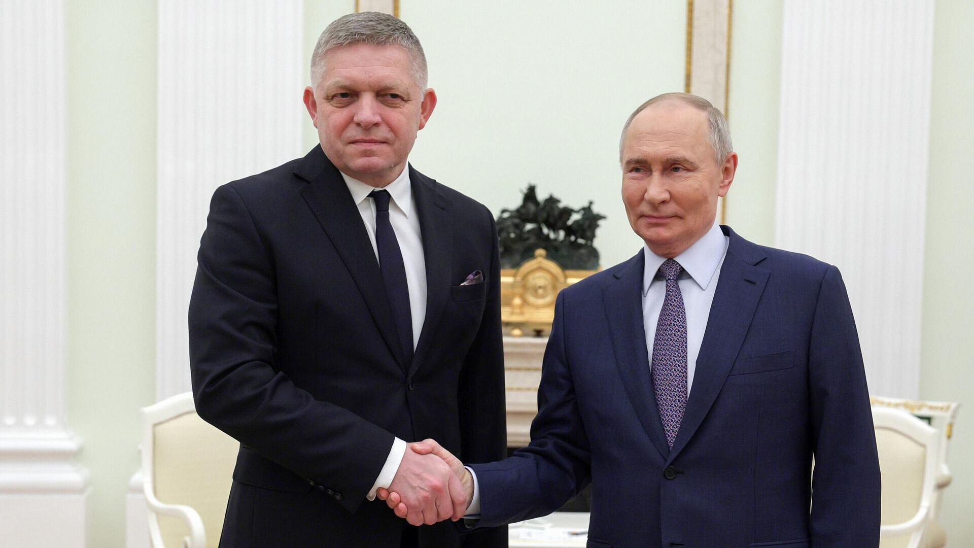 Переговоры Путина и Фицо в Кремле завершились Переговоры Путина и Фицо в Кремле завершились