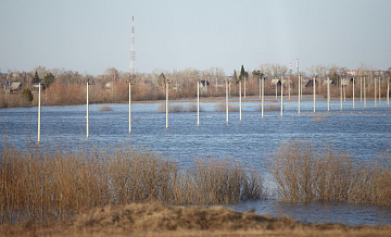 Уровень воды в реке Тобол у Кургана за ночь поднялся на 14 сантиметров