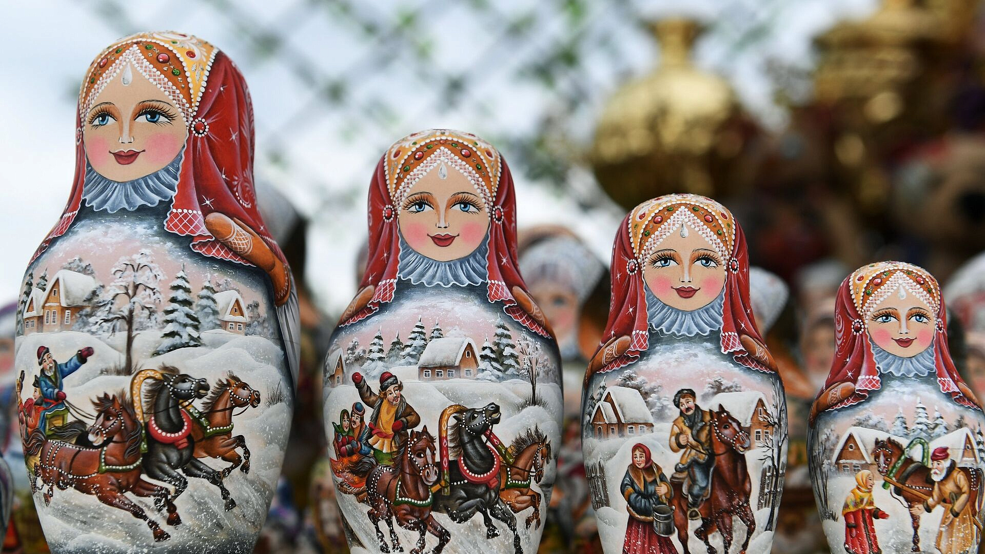 На Аляске в преддверии встречи Путина и Трампа продают матрешки