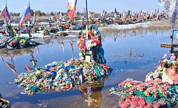 В Троицке начали осушение кладбища, где затопило могилы бойцов СВО